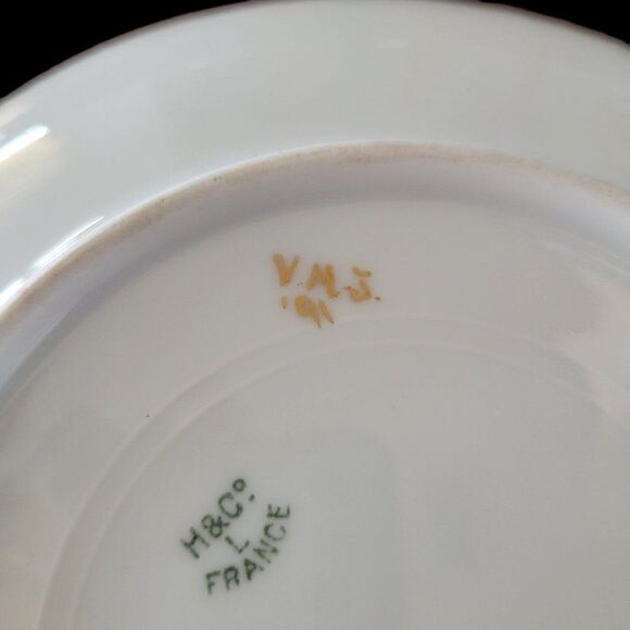 Vintage Limoges Handpainted China Plate (7.5") - Picture 5 of 7